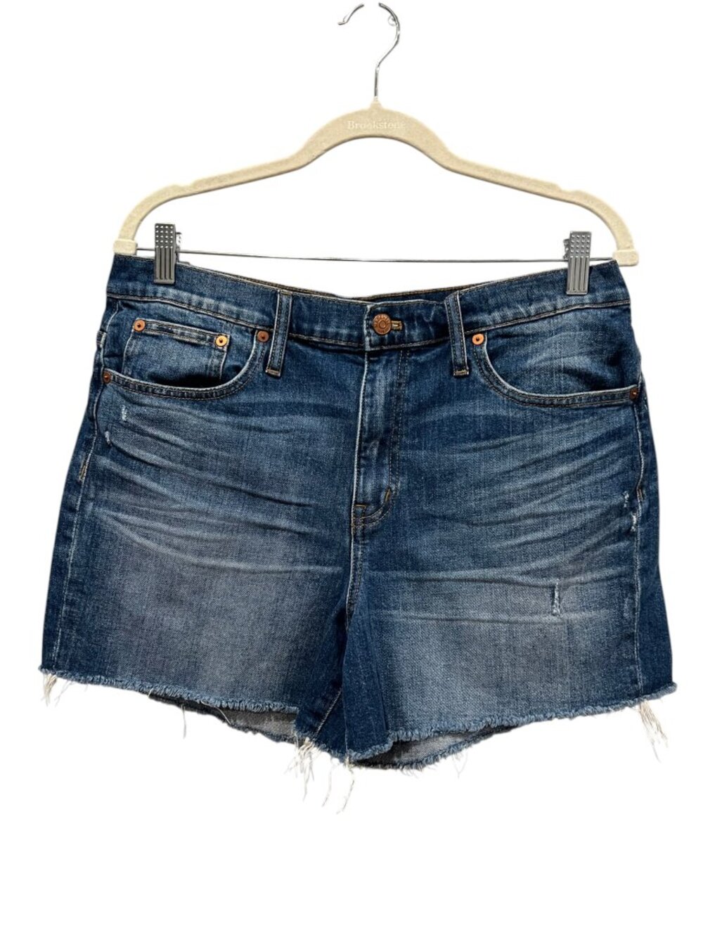 Madewell High-Rise Blue Denim Shorts, 31